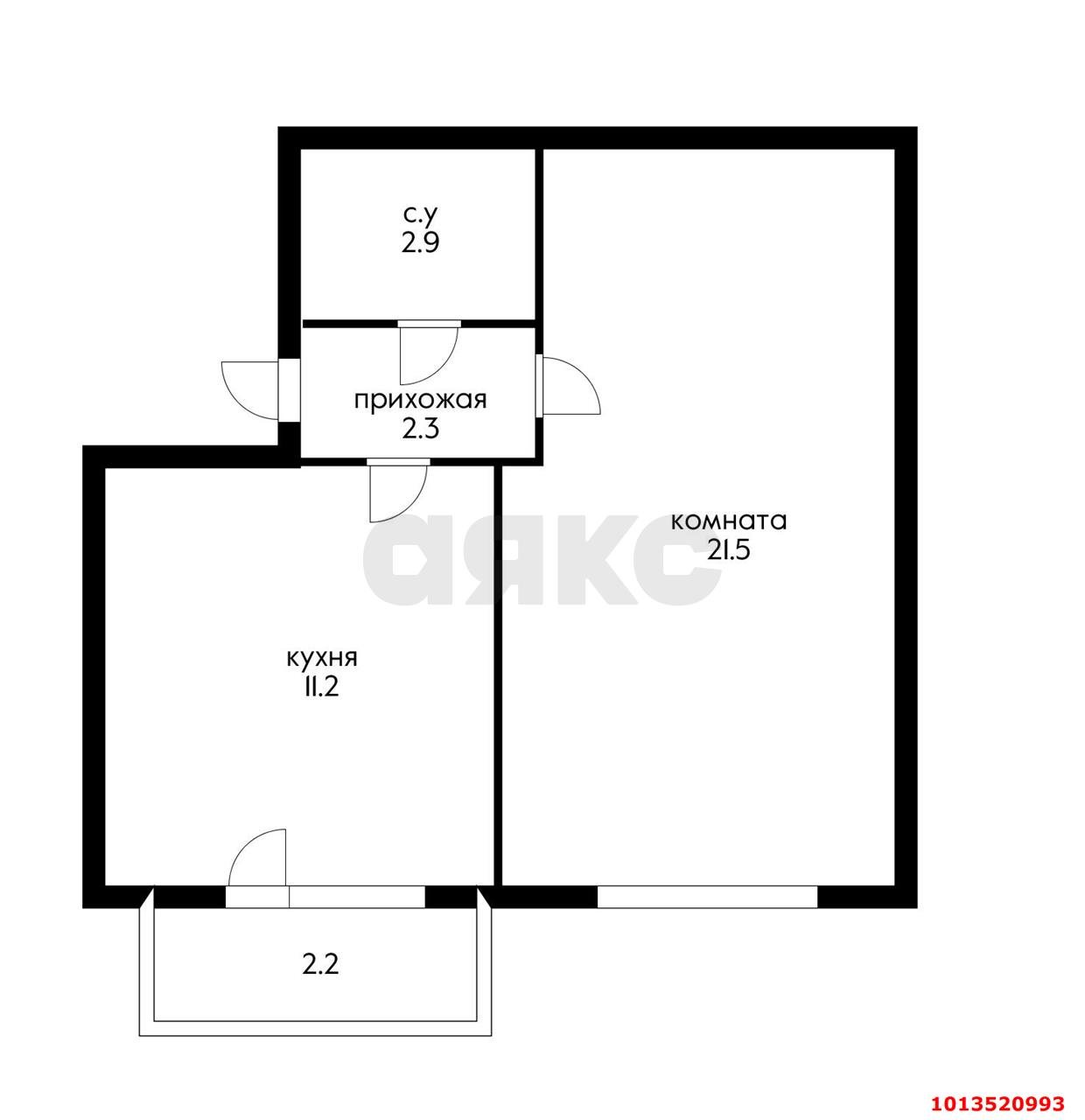 Фото №8: 1-комнатная квартира 40 м² - Краснодар, Калинино, ул. 2-я Российская, 159