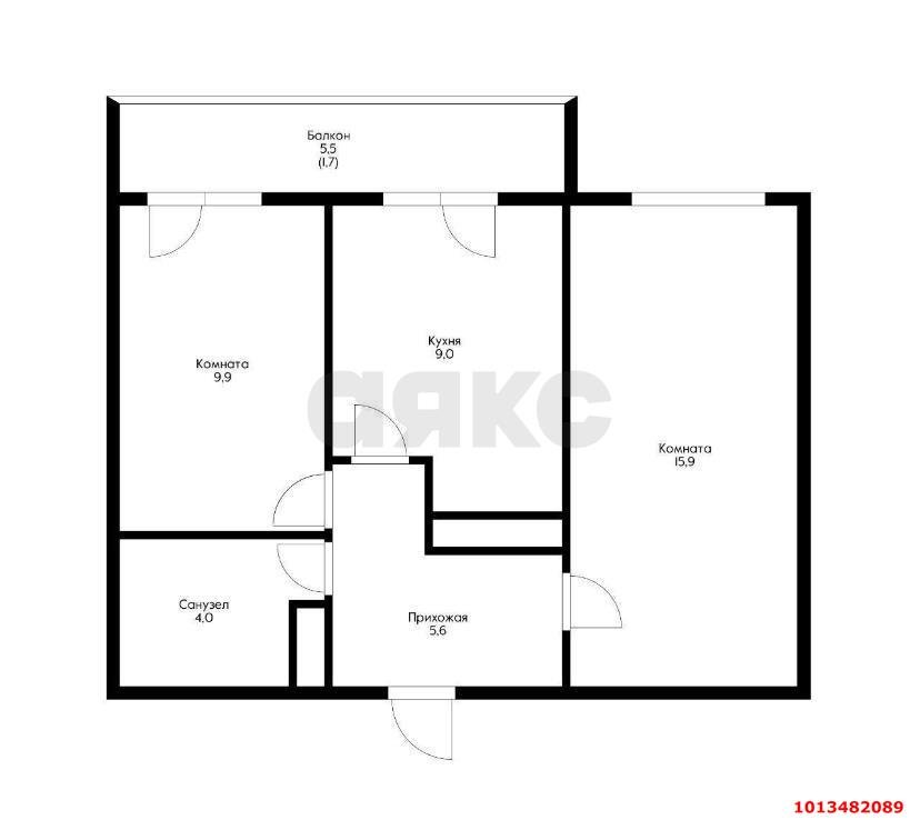 Фото №11: 2-комнатная квартира 45 м² - Краснодар, жилой комплекс Свобода, ул. Домбайская, 55к6