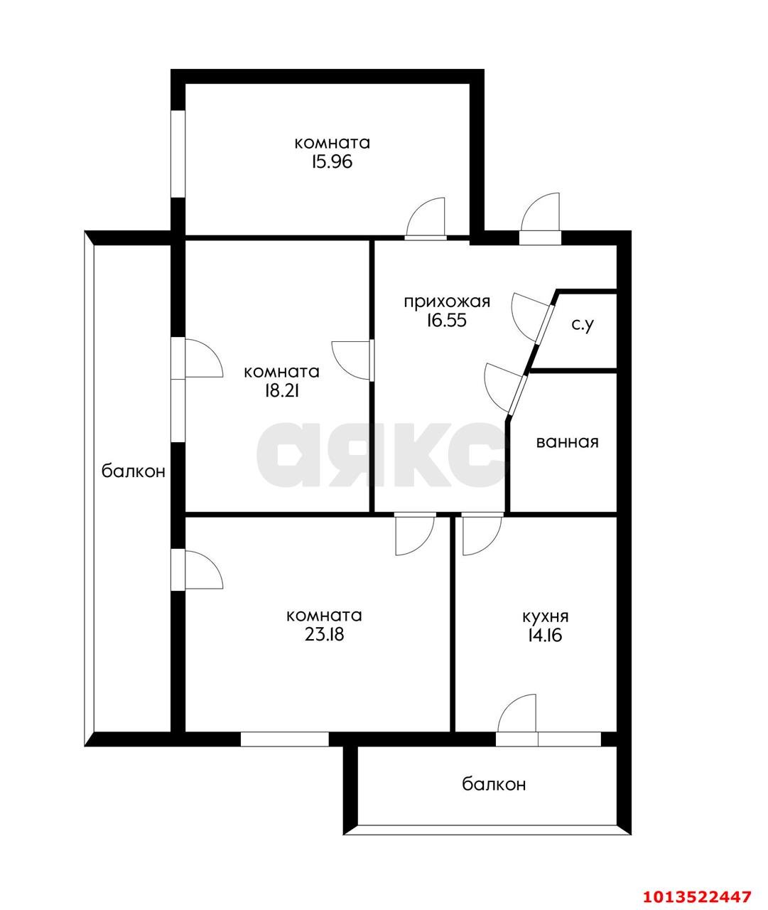 Фото №13: 3-комнатная квартира 120 м² - Краснодар, Музыкальный, ул. Аксайская, 46