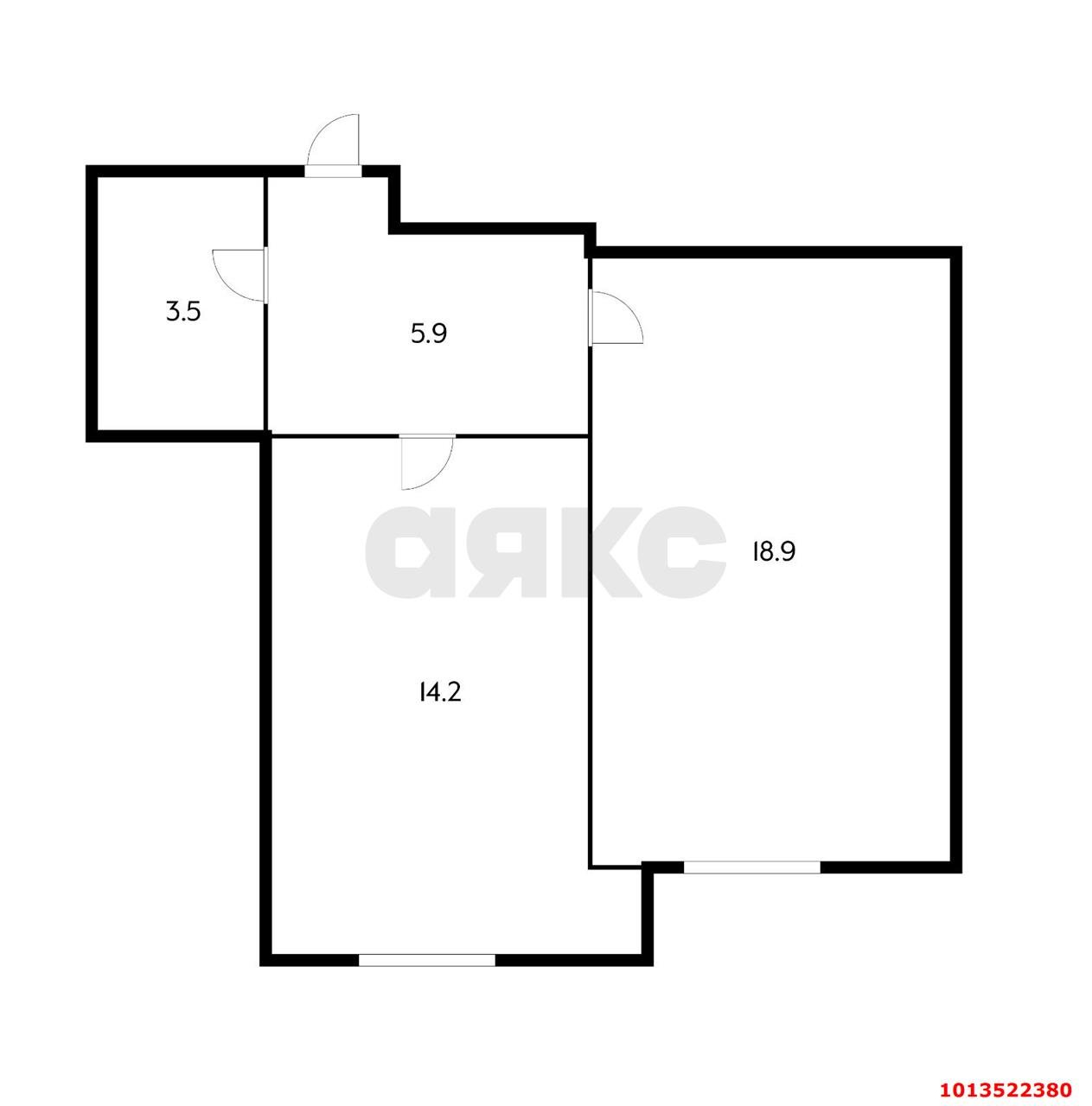 Фото №14: 1-комнатная квартира 42 м² - Горячий Ключ, Администрация, ул. Ленина, 252