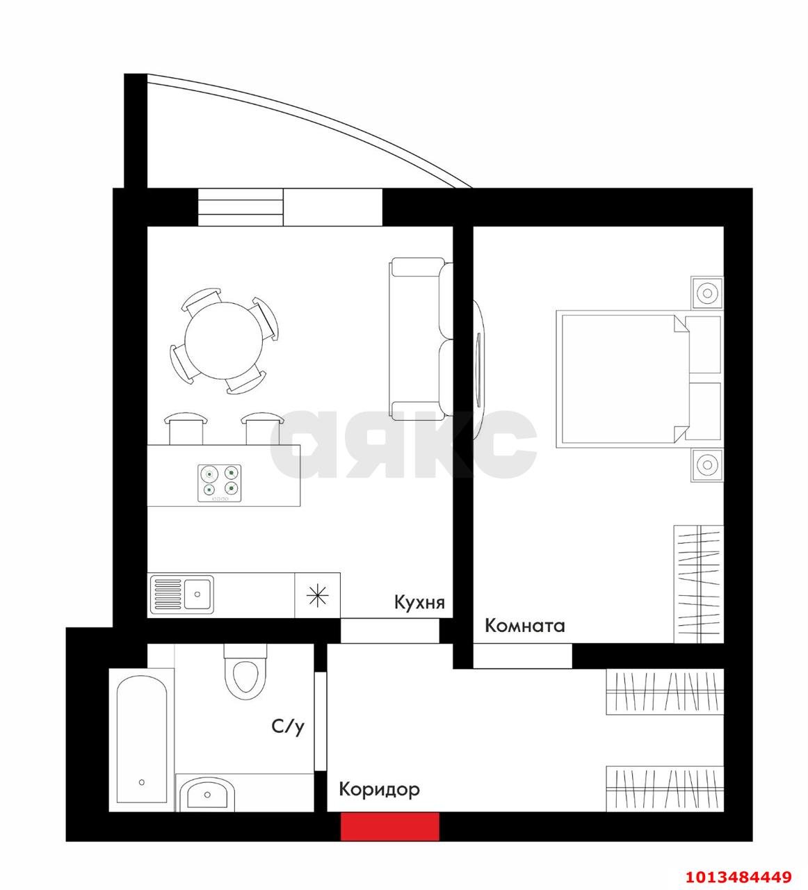 Фото №10: 1-комнатная квартира 51 м² - Краснодар, Пашковский, ул. Кутовая, 1