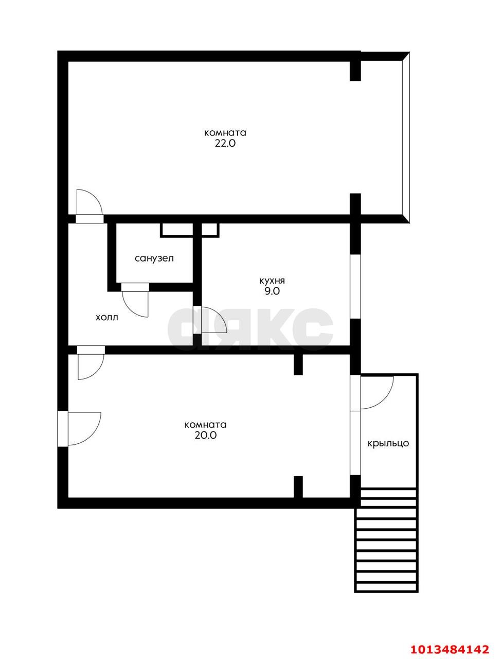 Фото №10: 1-комнатная квартира 50 м² - Краснодар, Школьный, ул. Школьная, 13/2