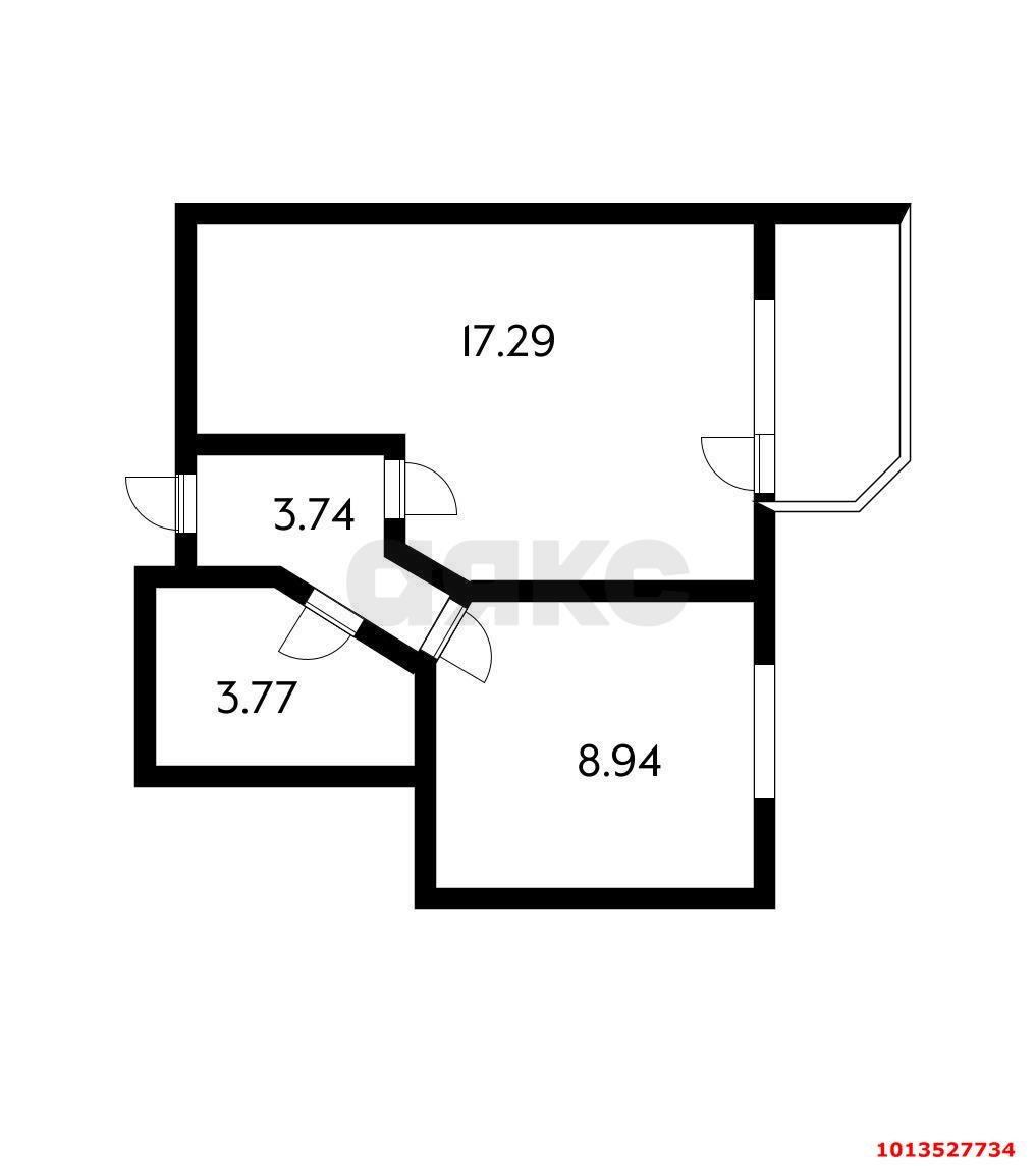 Фото №2: 1-комнатная квартира 36 м² - Краснодар, Юбилейный, пр-кт Чекистов, 6