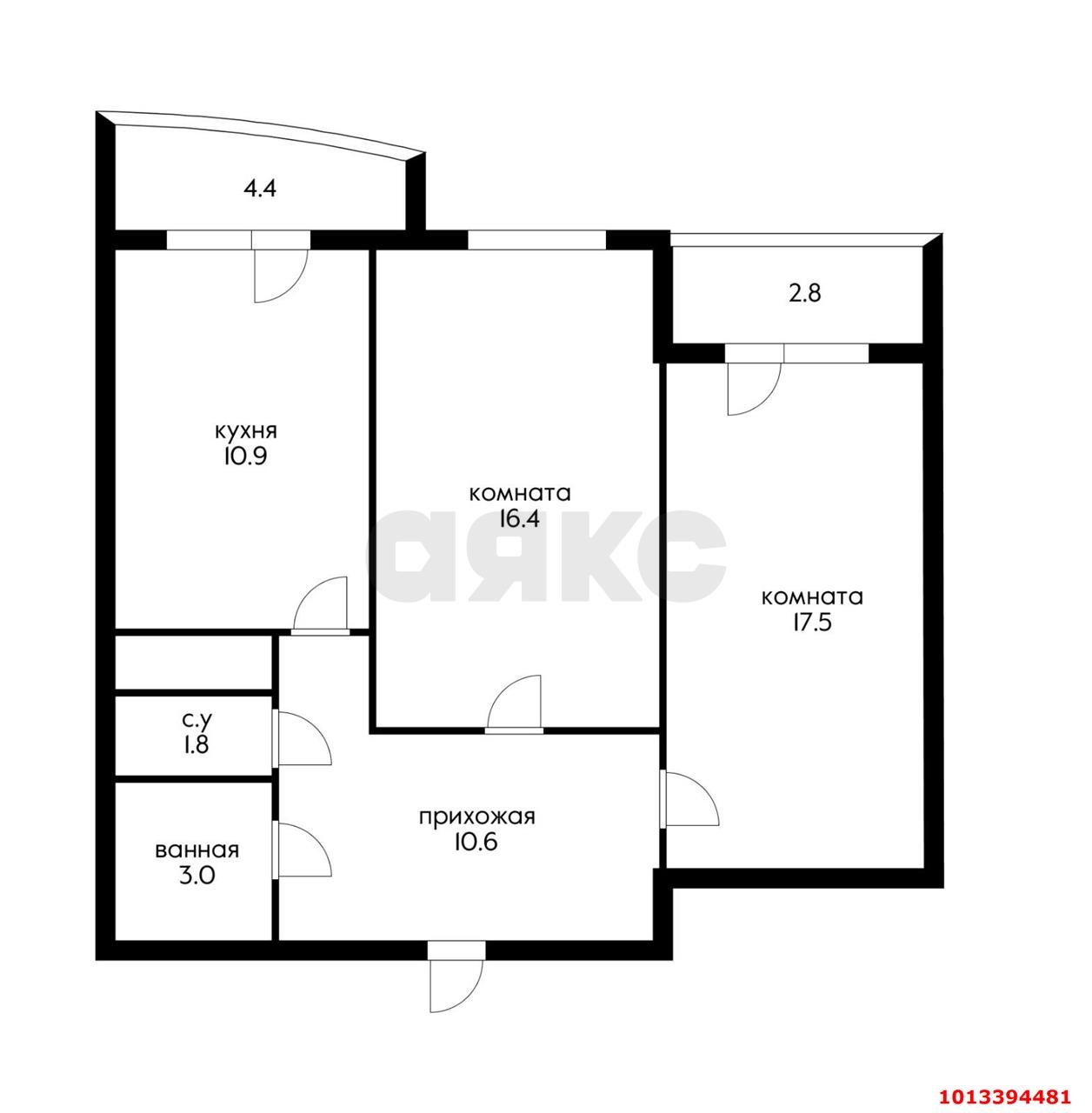 Фото №20: 2-комнатная квартира 67 м² - Краснодар, Черёмушки, ул. Старокубанская, 58