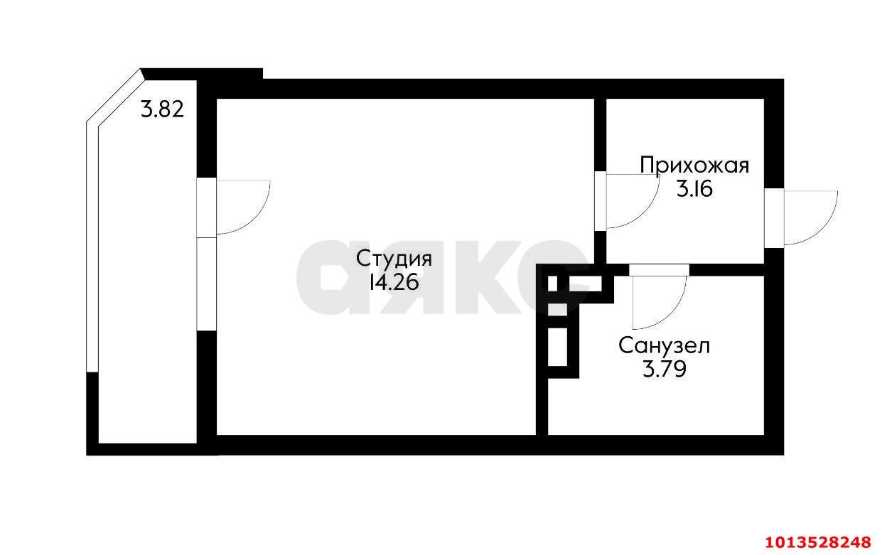 Фото №2: Студия 23 м² - Краснодар, жилой комплекс Ural, ул. Уральская, 87/7