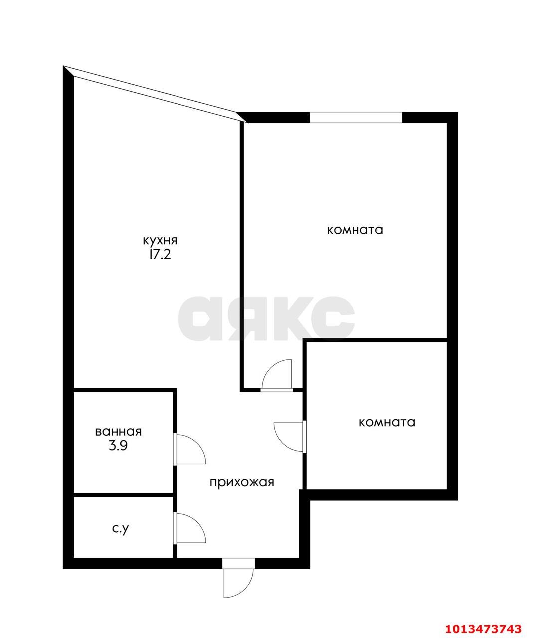 Фото №2: 1-комнатная квартира 52 м² - Краснодар, Черёмушки, ул. Вишняковой, 1/23к2