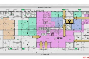 Фото №3: Торговое помещение 33 м² - Краснодар, мкр. жилой комплекс Гранд Пэлэс, ул. Уральская, 75/6