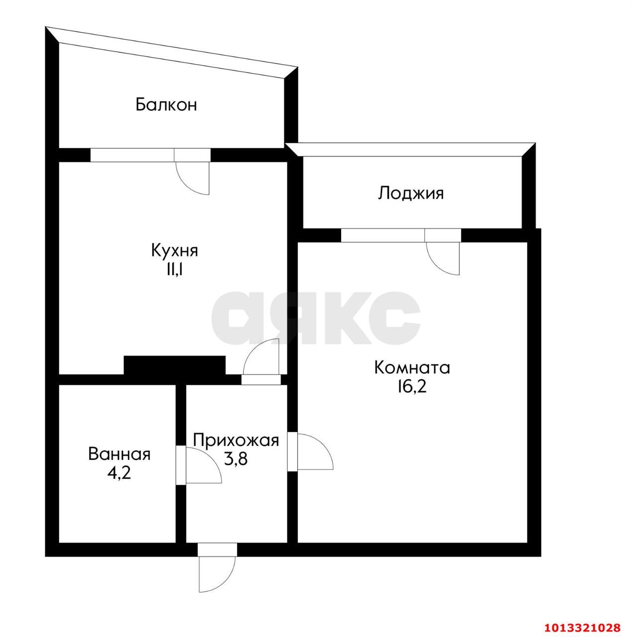 Фото №12: 1-комнатная квартира 40 м² - Краснодар, Микрохирургии глаза, ул. Академика Лукьяненко, 14