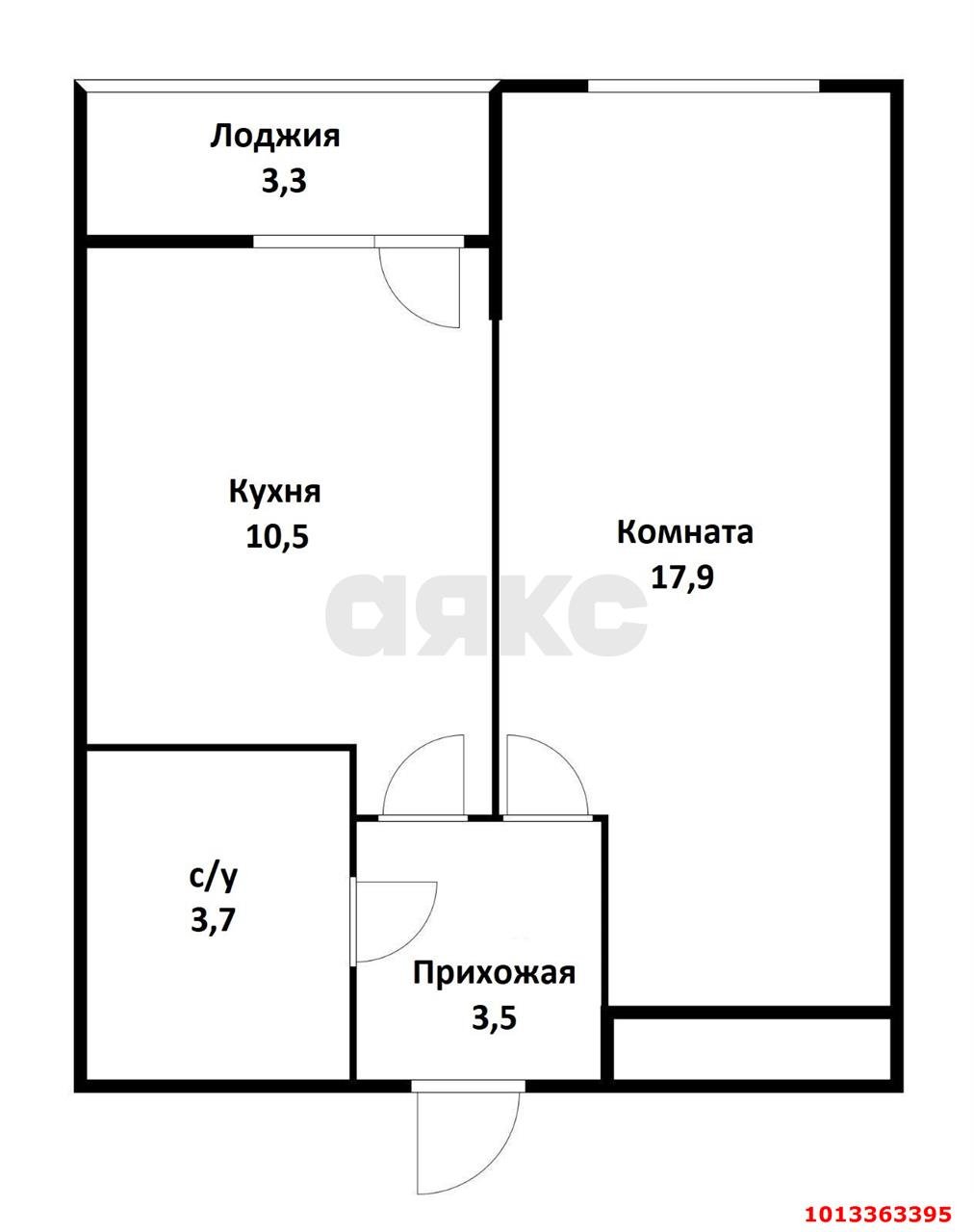 Фото №5: 1-комнатная квартира 39 м² - Краснодар, Славянский, ул. Заполярная, 39к8