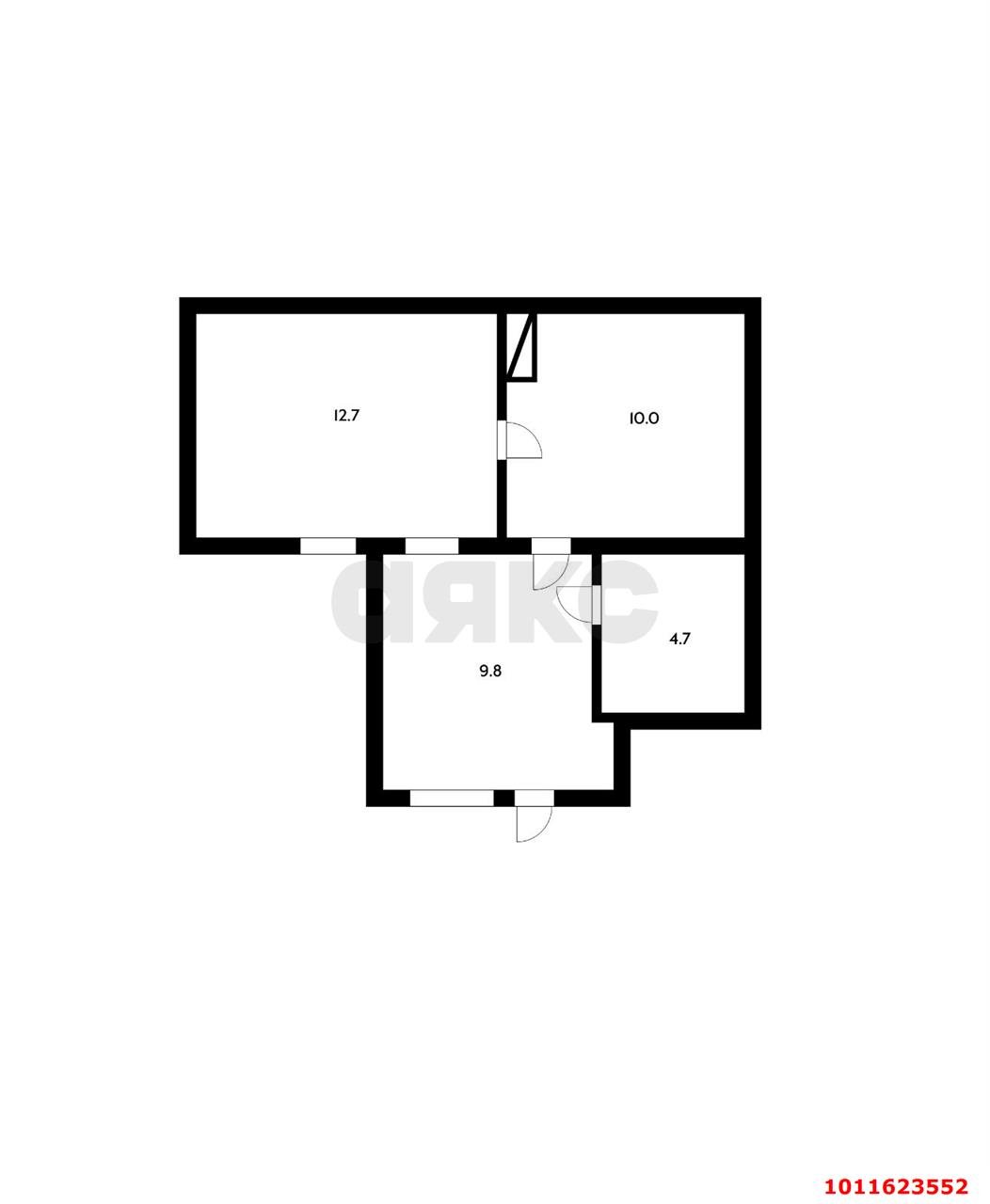 Фото №10: 2-комнатная квартира 37 м² - Краснодар, Центральный, ул. Октябрьская, 38