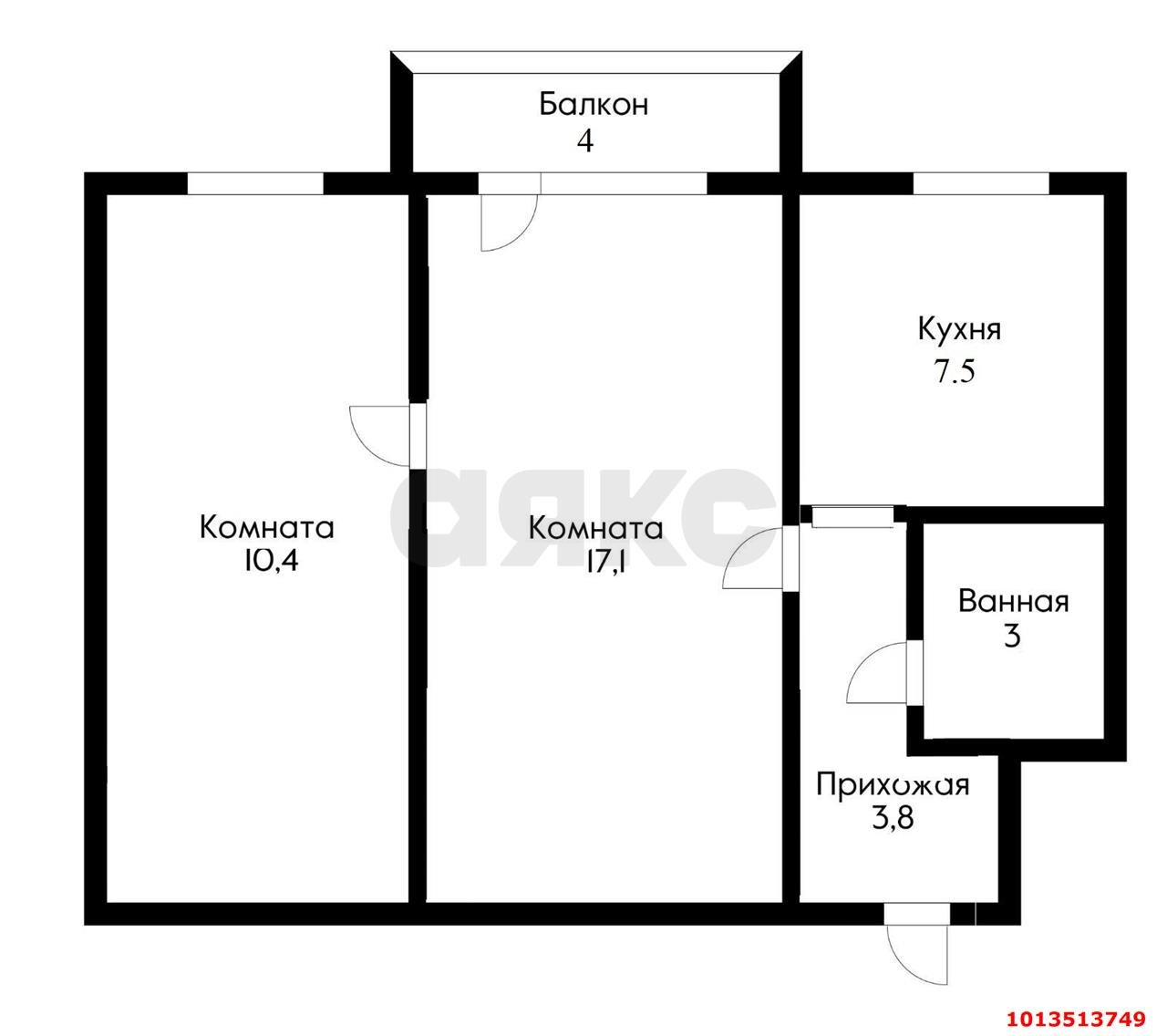 Фото №14: 2-комнатная квартира 45 м² - Краснодар, Западный внутригородской округ, ул. Гагарина, 250