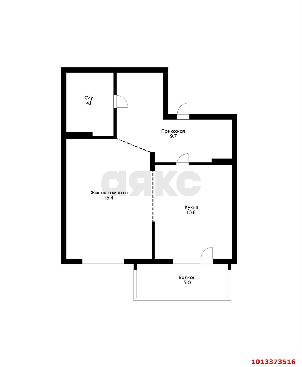 Фото №2: 1-комнатная квартира 44 м² - Краснодар, Восточно-Кругликовский, ул. им. Героя Яцкова И.В., 10