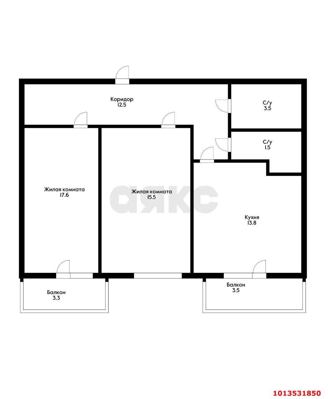 Фото №19: 2-комнатная квартира 71 м² - Краснодар, Гидростроителей, ул. Гидростроителей, 59