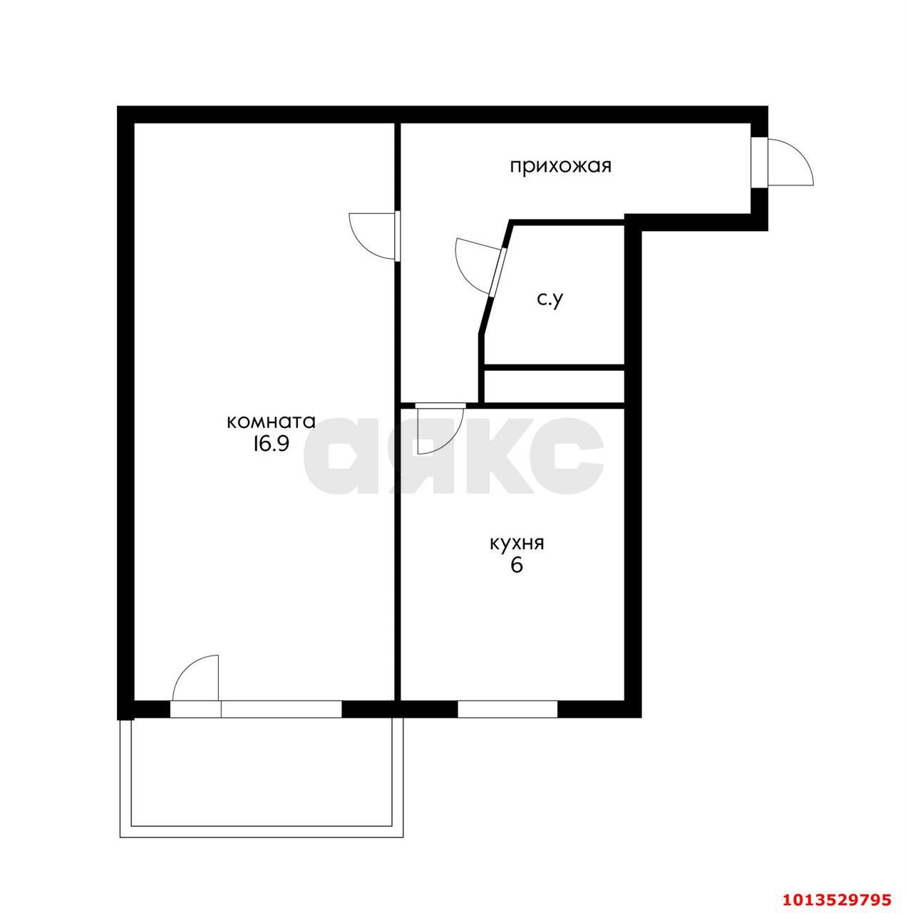 Фото №6: 1-комнатная квартира 35 м² - Краснодар, Центральный, 