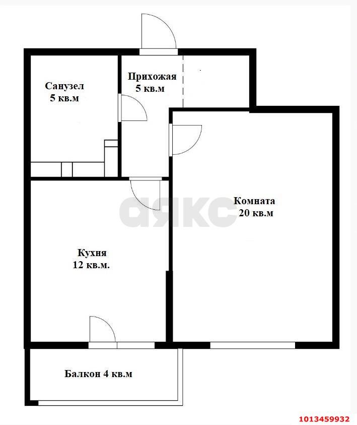 Фото №6: 1-комнатная квартира 46 м² - Краснодар, жилой комплекс На Стахановской, ул. Стахановская, 1/5к5