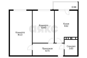 Фото №3: 2-комнатная квартира 55 м² - Краснодар, мкр. Прикубанский внутригородской округ, ул. им. Сорока А.М., 6