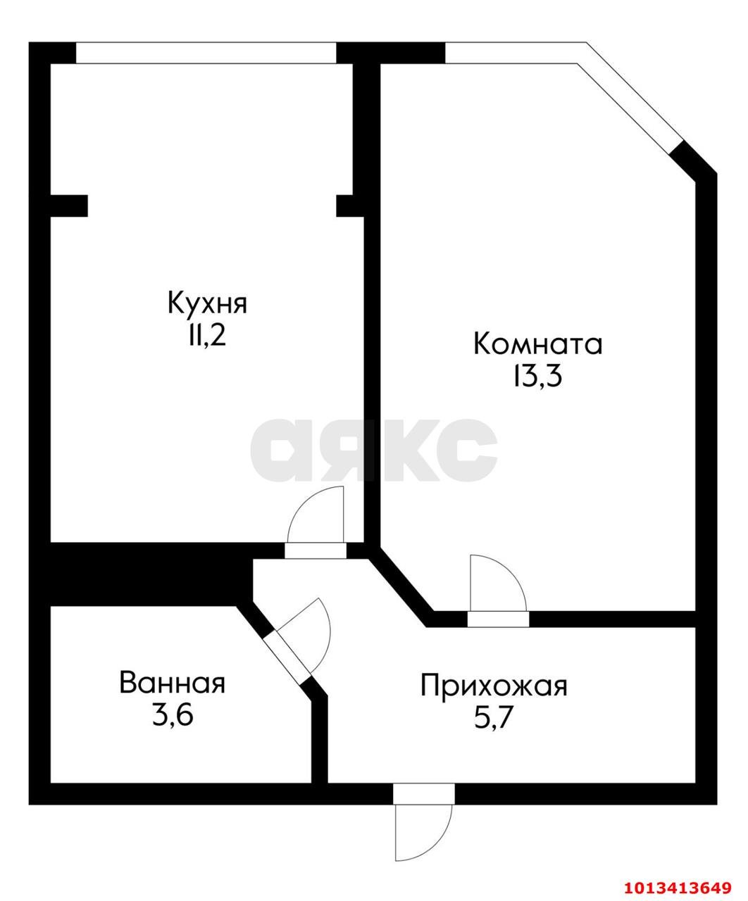 Фото №15: 1-комнатная квартира 34 м² - Новая Адыгея, жилой комплекс Мега-Победа, ул. Береговая, 3к18