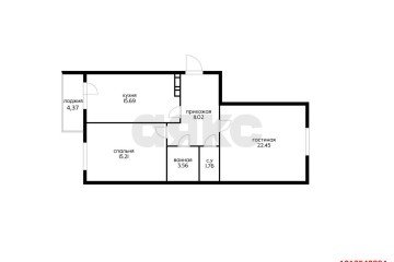 Фото №3: 2-комнатная квартира 75 м² - Краснодар, мкр. Достояние, ул. Григория Булгакова, 16