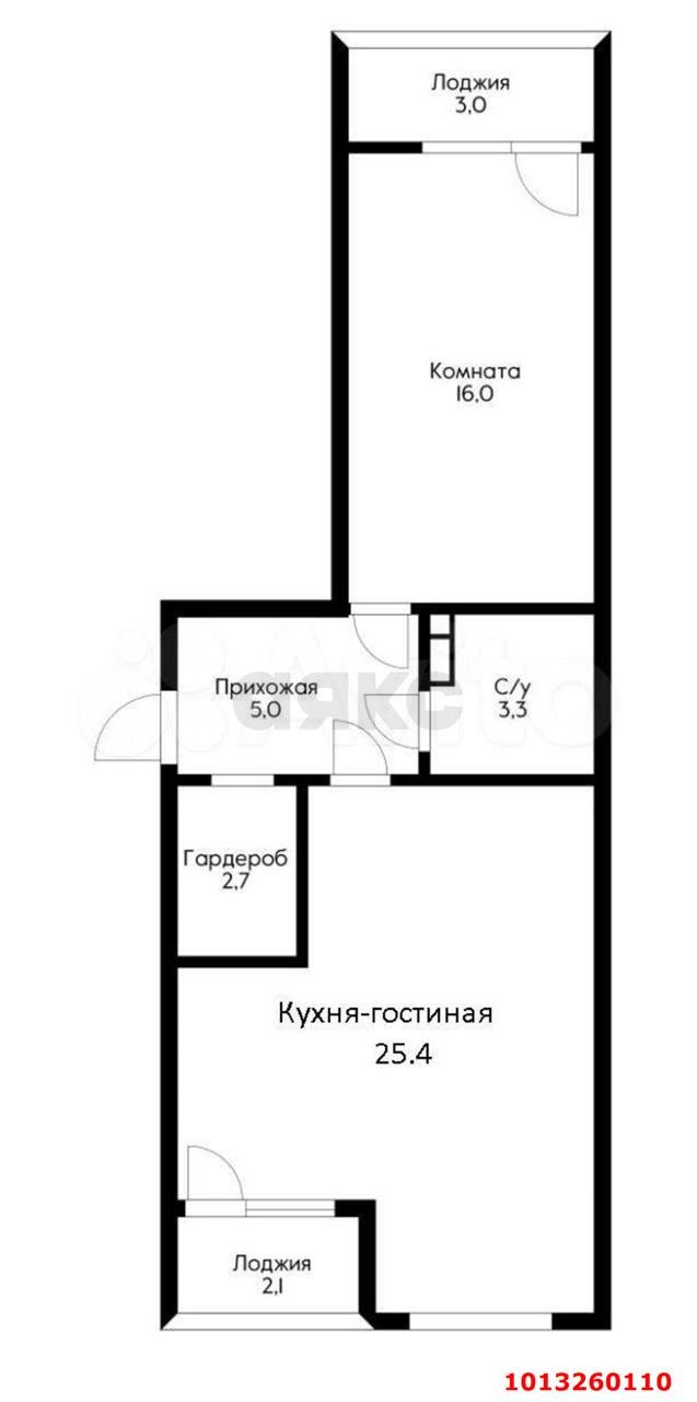 Фото №13: 2-комнатная квартира 58 м² - Краснодар, жилой комплекс Самолёт, ул. Западный Обход, 39/2к1