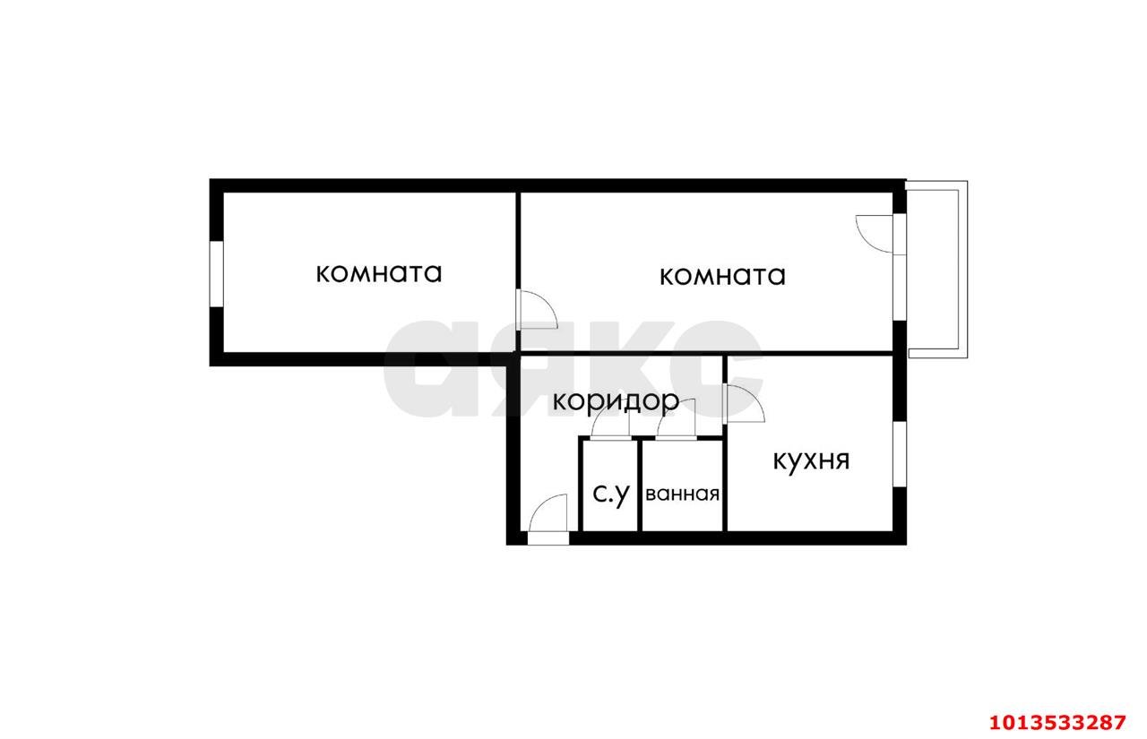 Фото №16: 2-комнатная квартира 44 м² - Краснодар, Славянский, ул. Азовская, 16