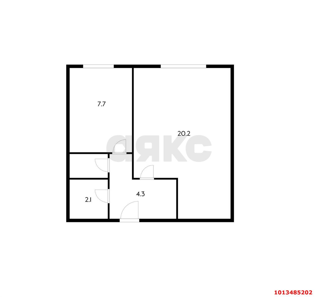 Фото №6: 1-комнатная квартира 36 м² - Белозёрный, Прикубанский внутригородской округ, 10