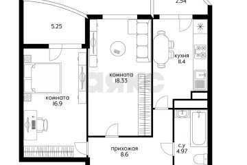 Фото №4: 2-комнатная квартира 72 м² - Краснодар, мкр. жилой комплекс Россинский Парк, ул. Командорская, 15