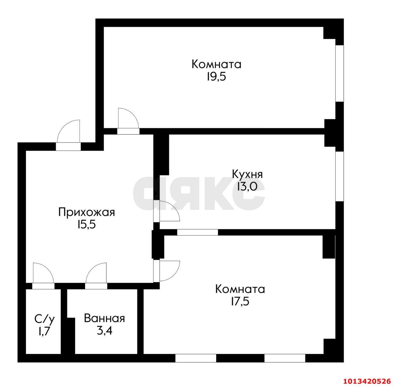 Фото №13: 2-комнатная квартира 70 м² - Краснодар, Хлопчато-бумажный Комбинат, ул. Стасова, 183/2