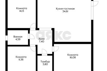 Фото №2: Дом 92 м² - Елизаветинская, ст Нива, ул. Грушёвая, 287