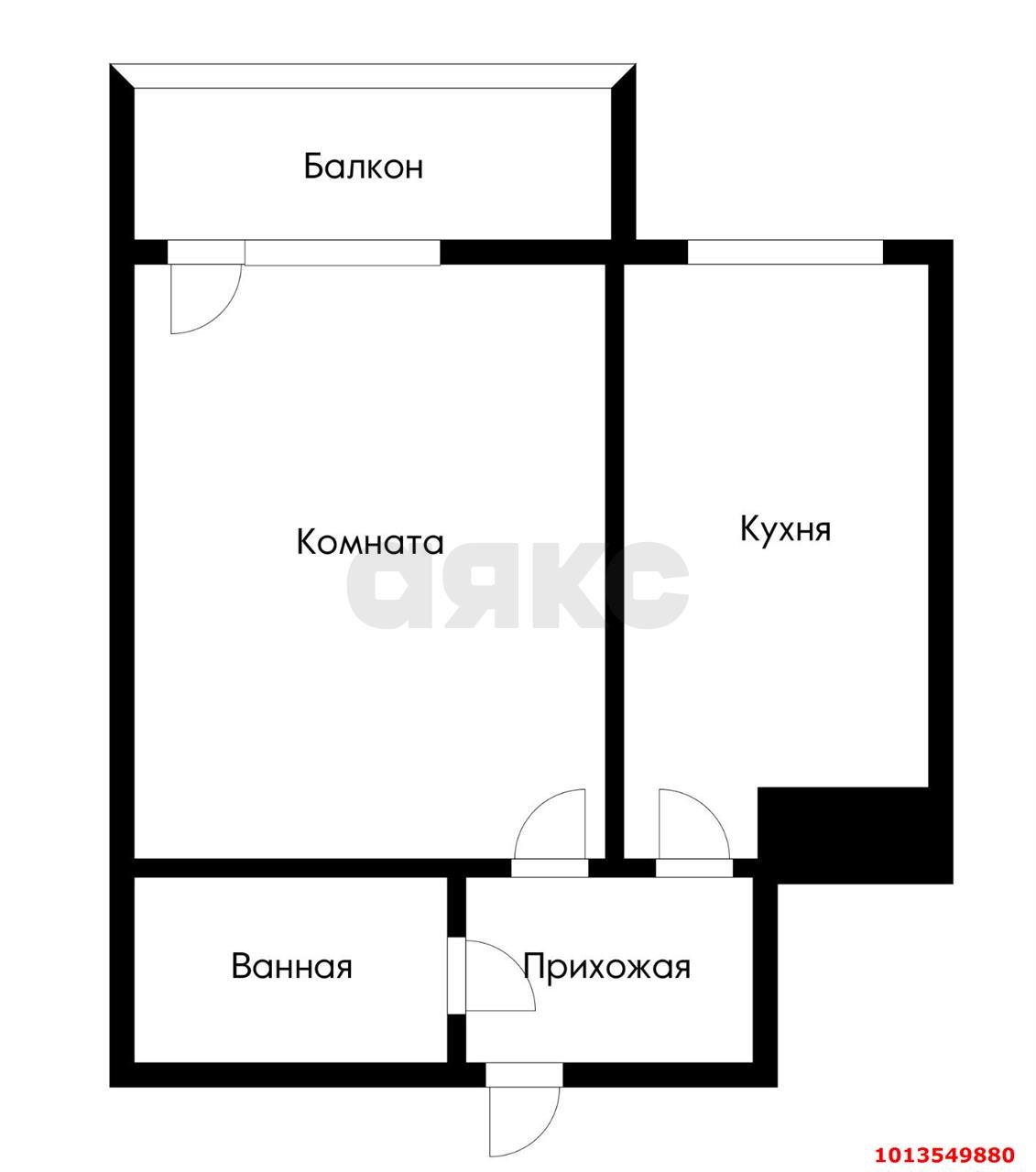 Фото №4: 1-комнатная квартира 38 м² - Краснодар, жилой комплекс Берёзовый, ул. 2-я Целиноградская, 1/1