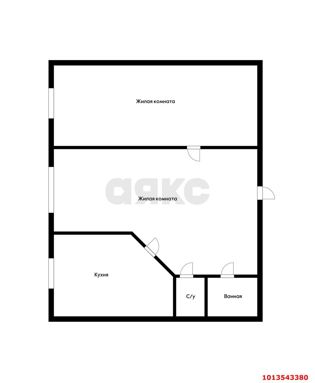 Фото №7: 2-комнатная квартира 61 м² - Знаменский, жилой комплекс Первомайский, ул. Первомайская, 36/7