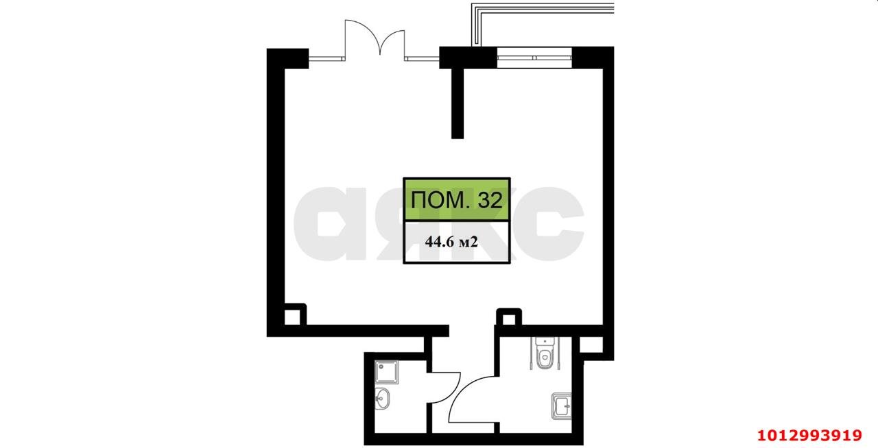 Фото №2: Торговое помещение 45 м² - Краснодар, жилой комплекс Ракурс, ул. имени Героя Ростовского, 8к6