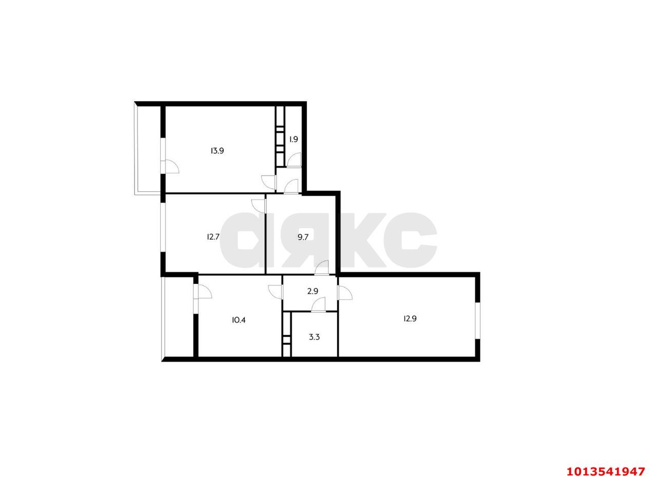 Фото №13: 3-комнатная квартира 80 м² - Краснодар, Почтовый, ул. Артезианская, 16