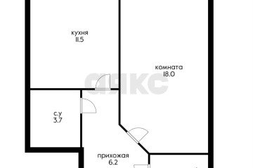 Фото №5: 1-комнатная квартира 42 м² - Краснодар, мкр. Новый, ул. 2-я Трудовая, 1