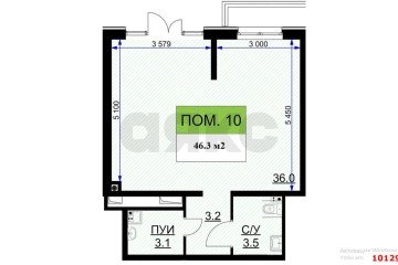 Фото №2: Торговое помещение 47 м² - Краснодар, мкр. жилой комплекс Ракурс, ул. имени Героя Ростовского, 8к7