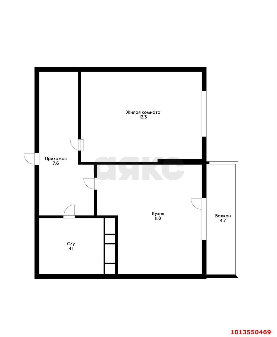 Фото №2: 1-комнатная квартира 35 м² - Краснодар, жилой комплекс Ракурс, 