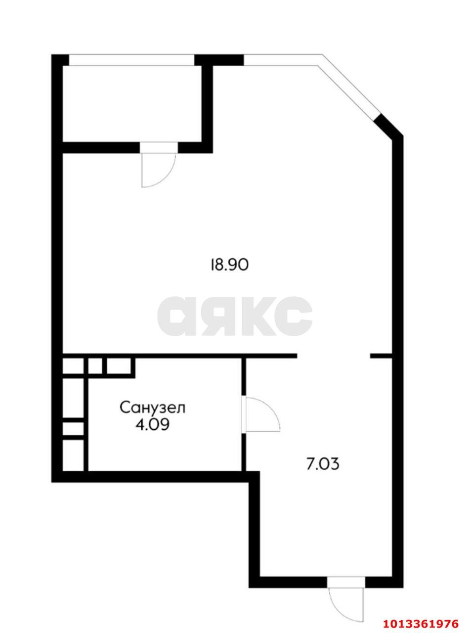 Фото №11: 1-комнатная квартира 31 м² - Краснодарский, жилой комплекс Параллели, 66к2