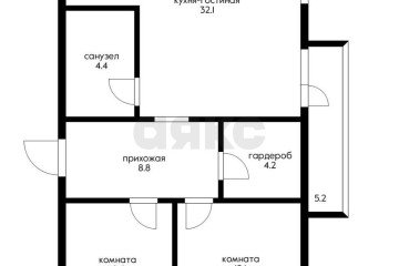 Фото №4: 3-комнатная квартира 73 м² - Краснодар, мкр. Авиагородок, ул. Авиагородок, 6