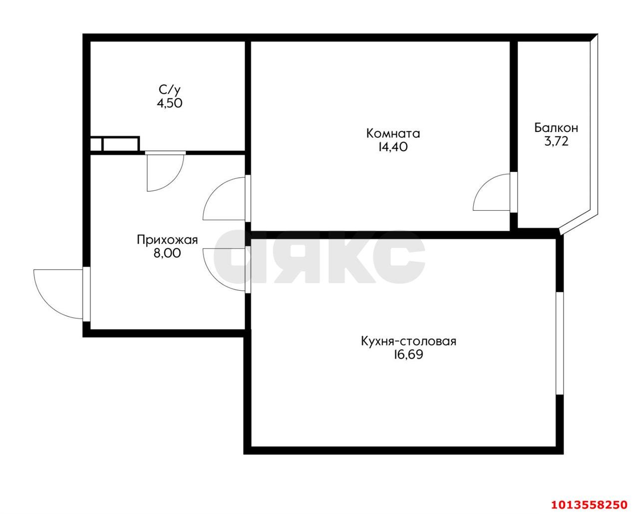 Фото №8: 1-комнатная квартира 47 м² - Краснодар, жилой комплекс Ural, ул. Уральская, 87/7