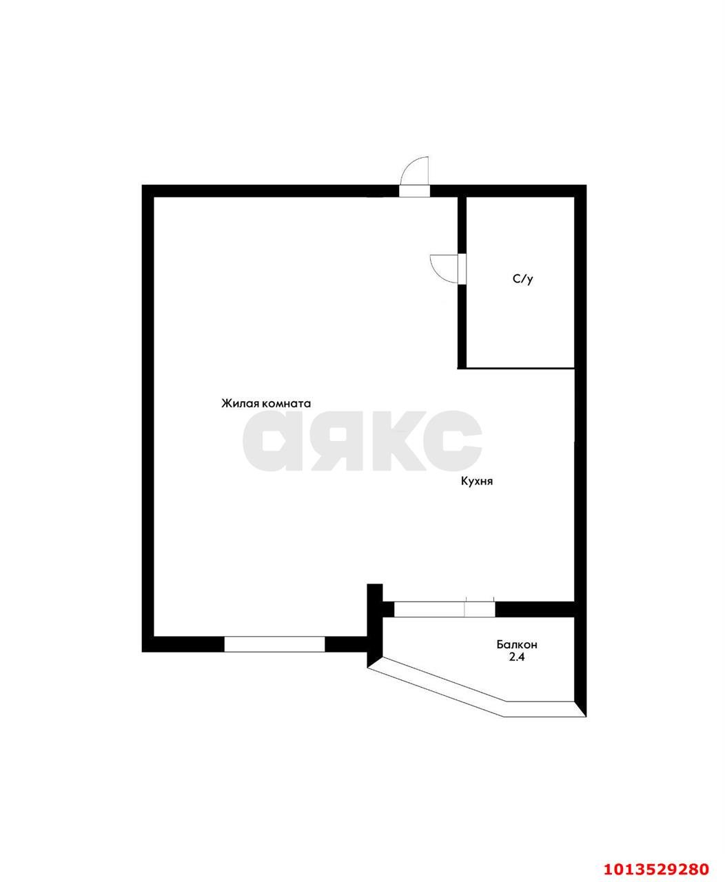 Фото №18: 1-комнатная квартира 29 м² - Краснодар, жилой комплекс Абрикос, ул. 5-я Дорожная, 68к2