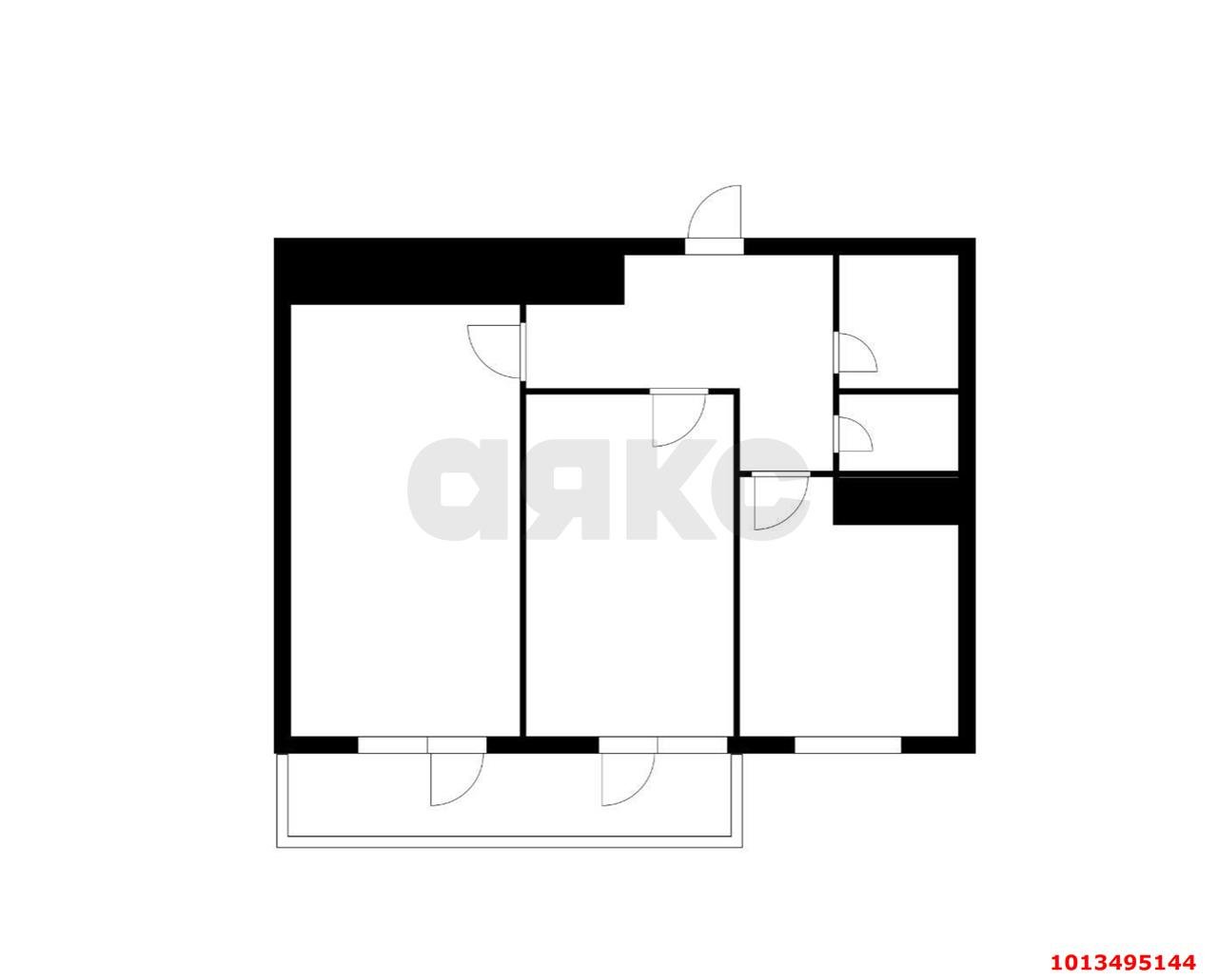 Фото №7: 2-комнатная квартира 70 м² - Краснодар, жилой комплекс Фреш, ул. имени Валерия Гассия, 4/7к2