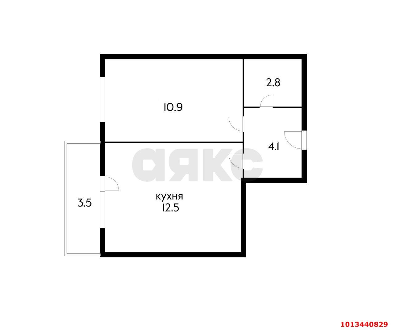 Фото №8: 1-комнатная квартира 30 м² - Краснодар, Музыкальный, ул. имени С.С. Прокофьева, 31