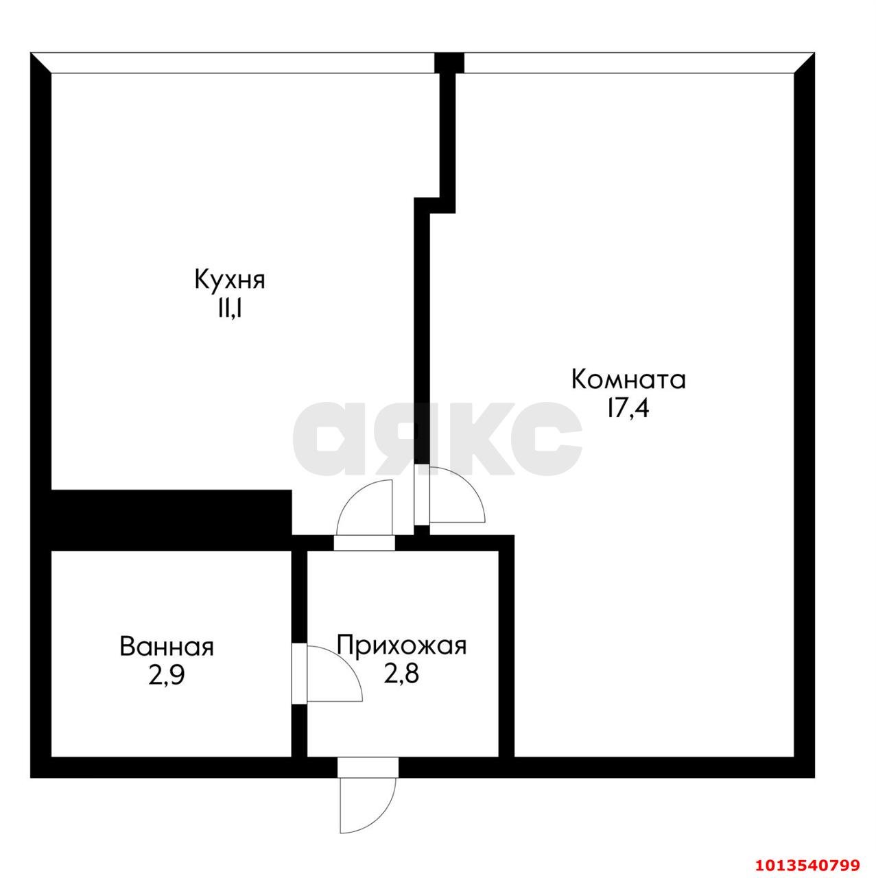 Фото №15: 1-комнатная квартира 34 м² - Краснодар, жилой комплекс Грани, ул. Западный Обход, 45к4