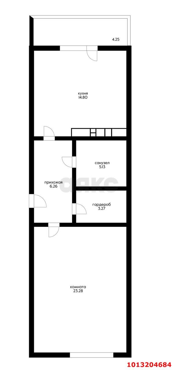 Фото №4: 1-комнатная квартира 59 м² - Краснодар, Центральный, ул. Кубанская Набережная, 37/10