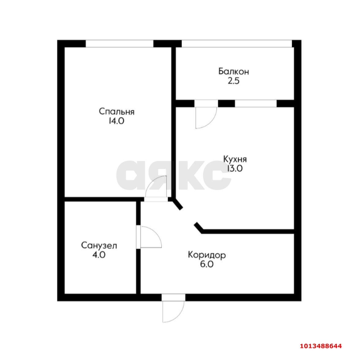 Фото №5: 1-комнатная квартира 37 м² - Краснодар, жилой комплекс Соло, ул. Селезнёва, 2/3