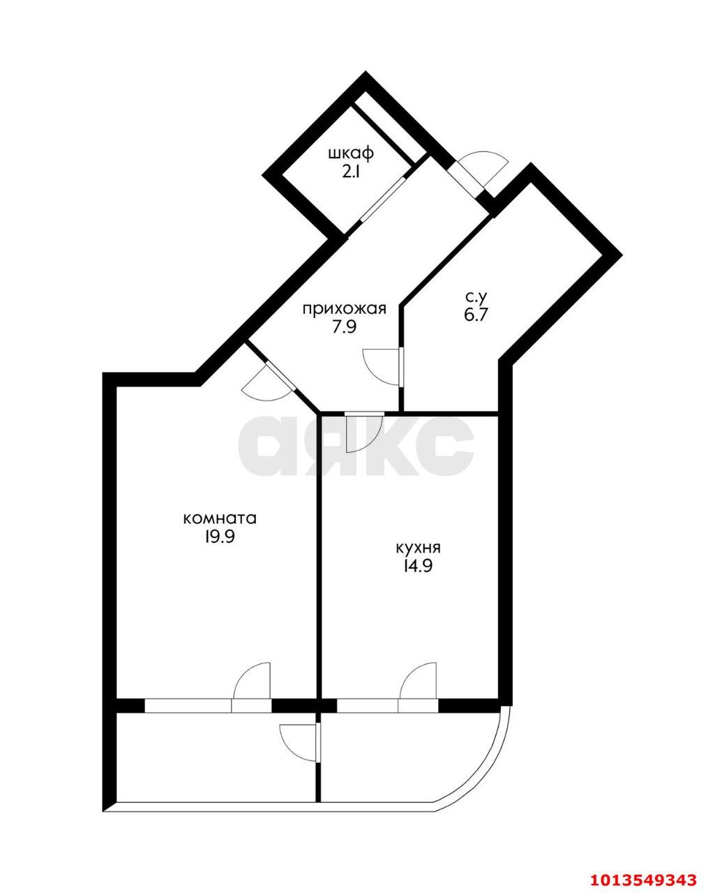 Фото №16: 1-комнатная квартира 61 м² - Краснодар, Юбилейный, б-р Клары Лучко, 14к2