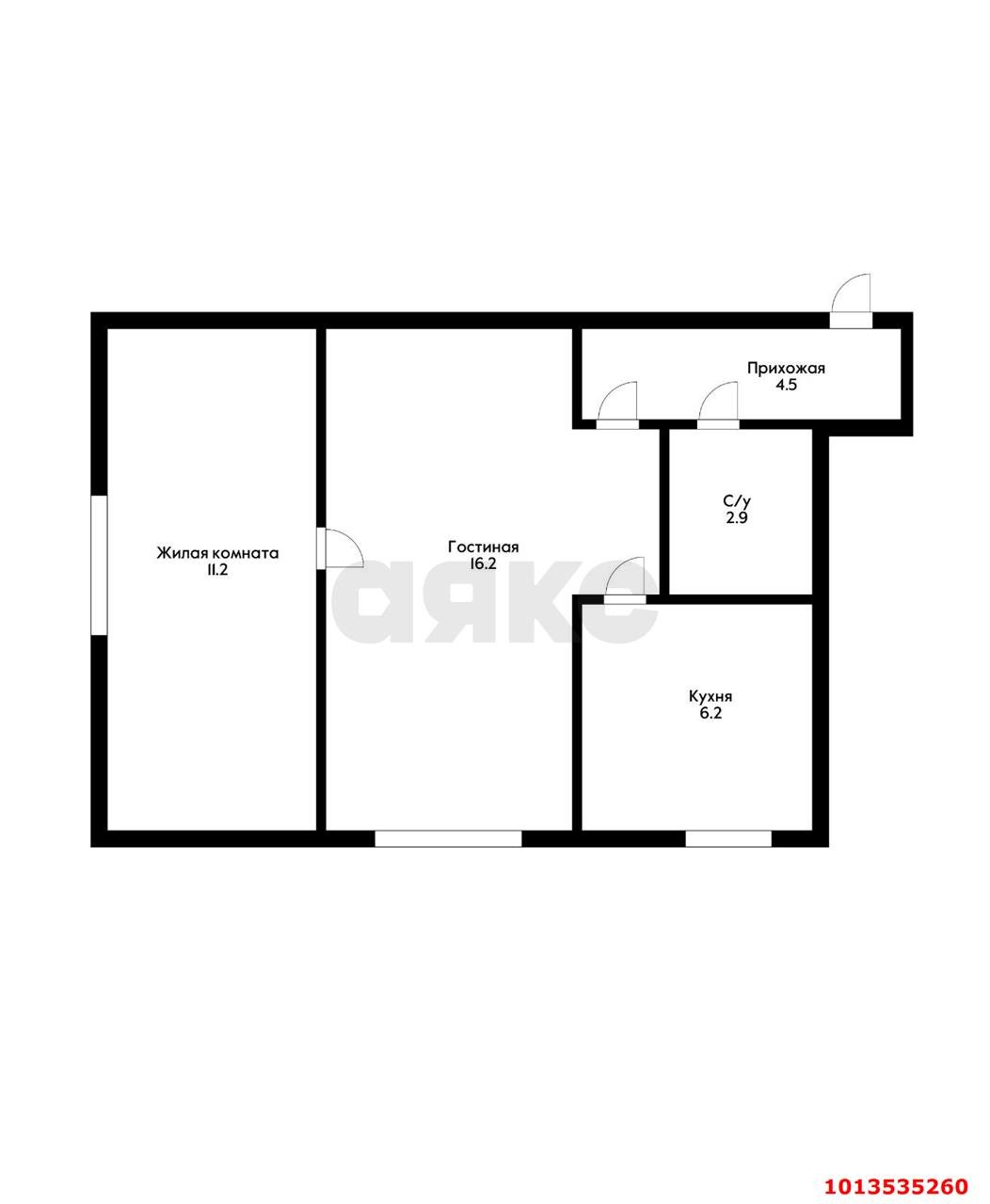 Фото №11: 2-комнатная квартира 44 м² - Краснодар, Центральный, ул. Братьев Дроздовых