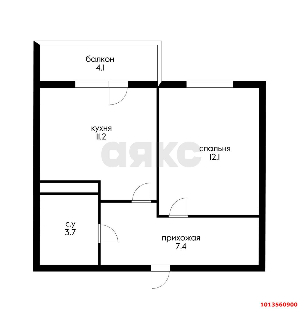 Фото №6: 1-комнатная квартира 35 м² - Краснодар, жилой комплекс Ракурс, ул. имени Героя Ростовского, 8к5