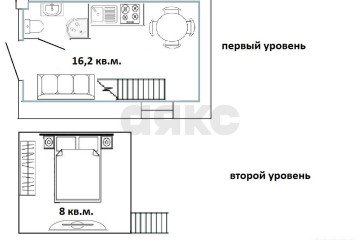 Фото №3: Апартаменты 23 м² - Агой, мкр. гостиничный комплекс Радуга, 10И