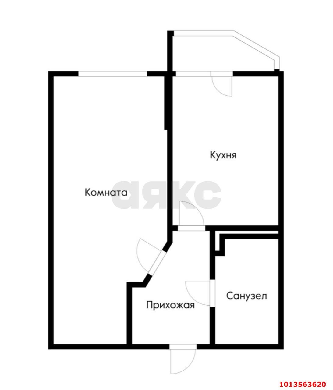 Фото №7: 1-комнатная квартира 40 м² - Краснодар, жилой комплекс Видный, ул. Командорская, 3к2