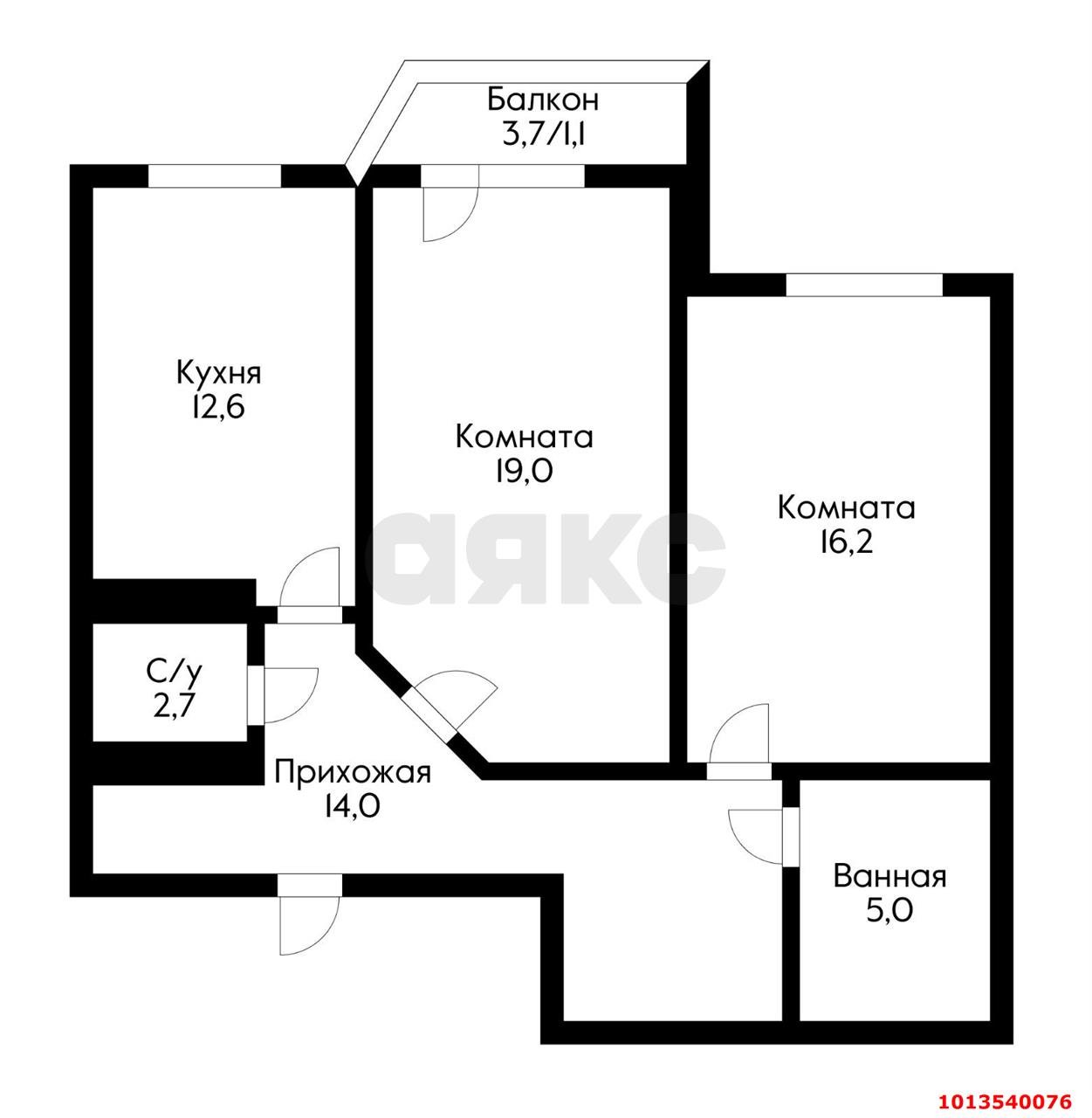 Фото №7: 2-комнатная квартира 71 м² - Краснодар, Гидростроителей, ул. Парусная, 10к1